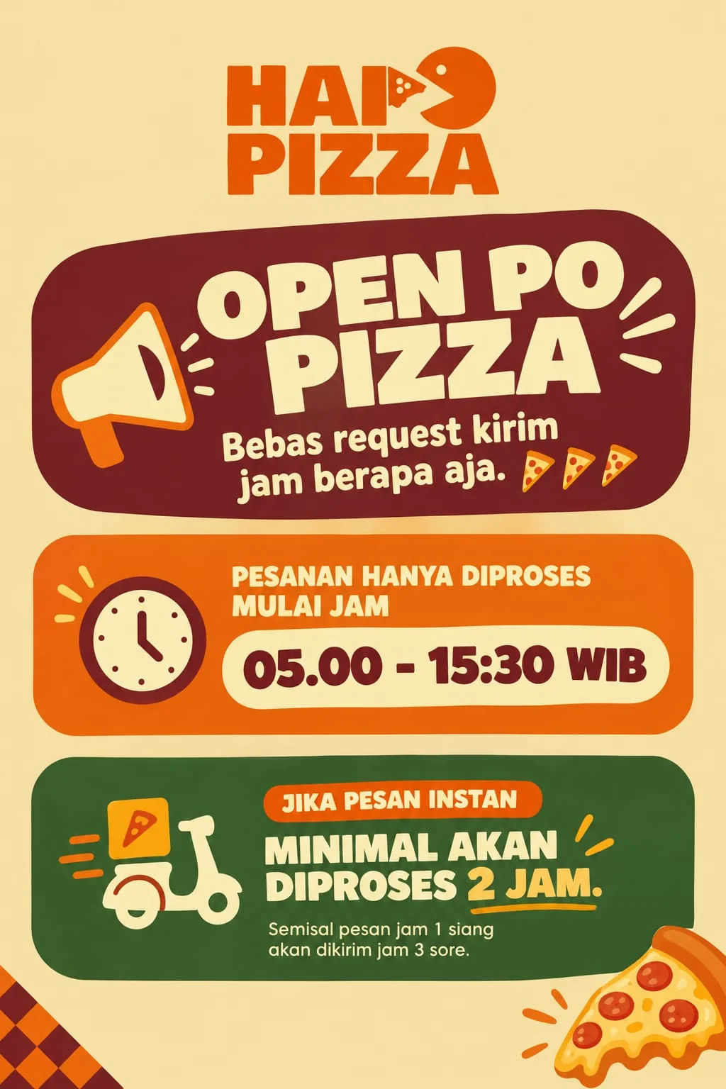 HAP PIZZA Promo